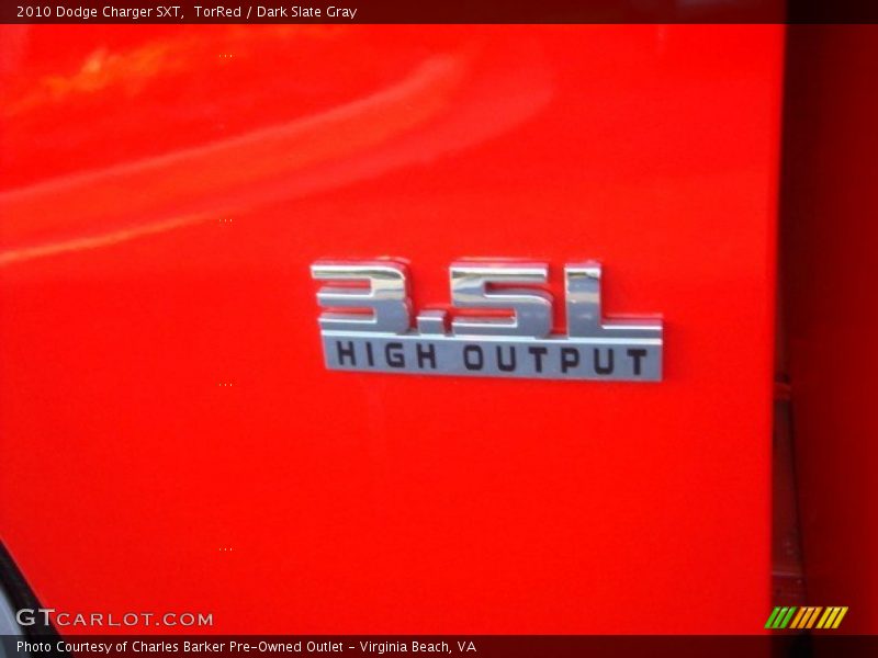 TorRed / Dark Slate Gray 2010 Dodge Charger SXT