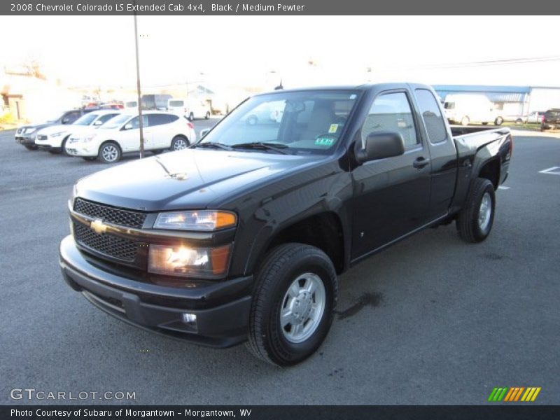 Black / Medium Pewter 2008 Chevrolet Colorado LS Extended Cab 4x4