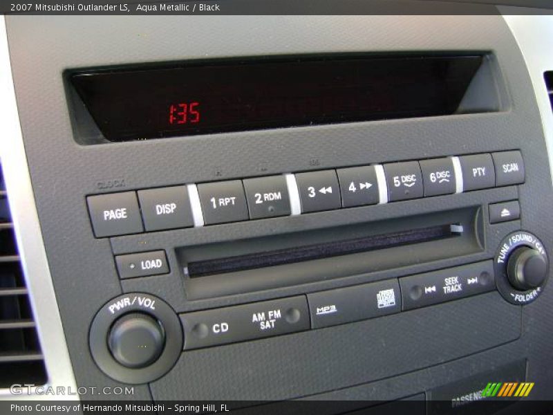 Aqua Metallic / Black 2007 Mitsubishi Outlander LS