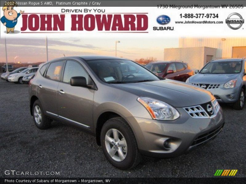 Platinum Graphite / Gray 2012 Nissan Rogue S AWD