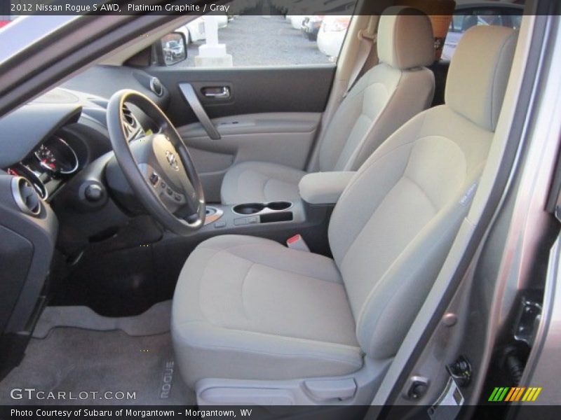  2012 Rogue S AWD Gray Interior