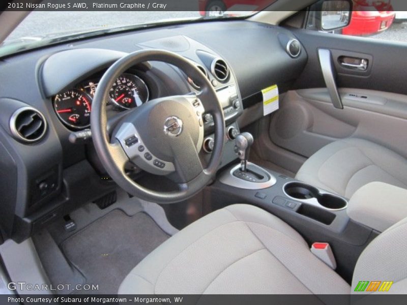  2012 Rogue S AWD Gray Interior