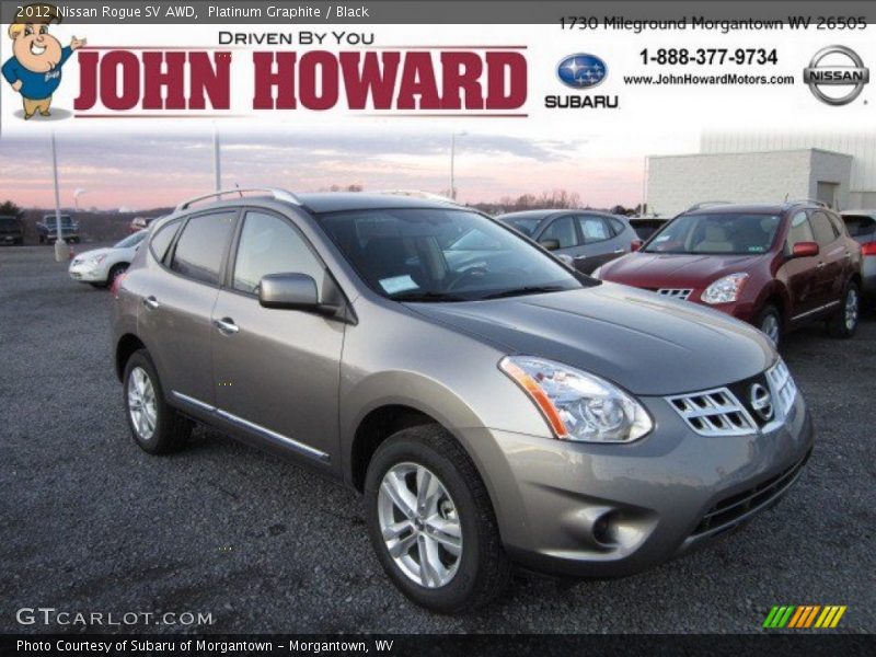 Platinum Graphite / Black 2012 Nissan Rogue SV AWD