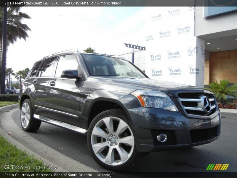 Steel Grey Metallic / Almond/Black 2010 Mercedes-Benz GLK 350