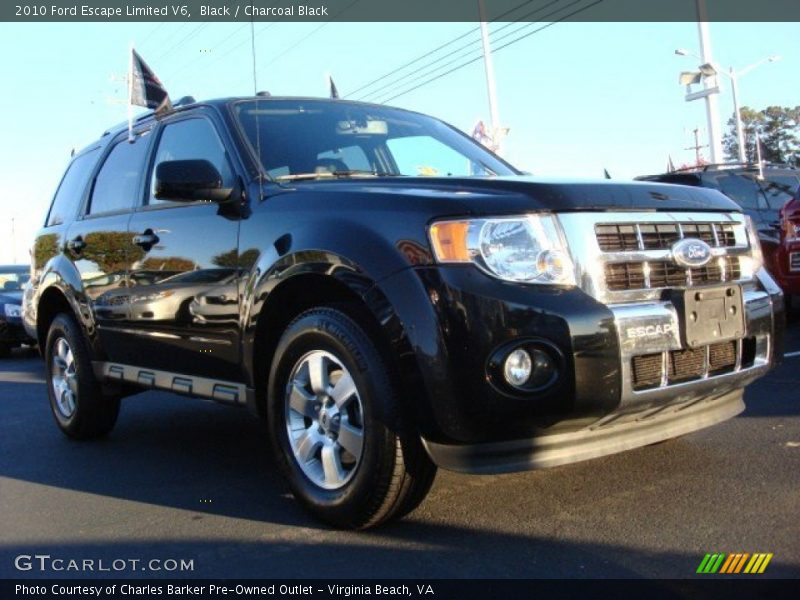 Black / Charcoal Black 2010 Ford Escape Limited V6