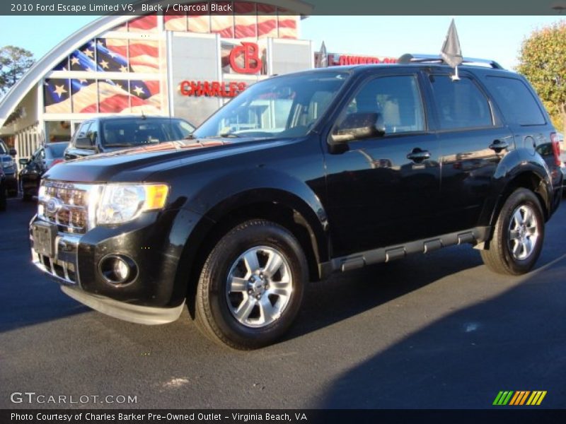Black / Charcoal Black 2010 Ford Escape Limited V6
