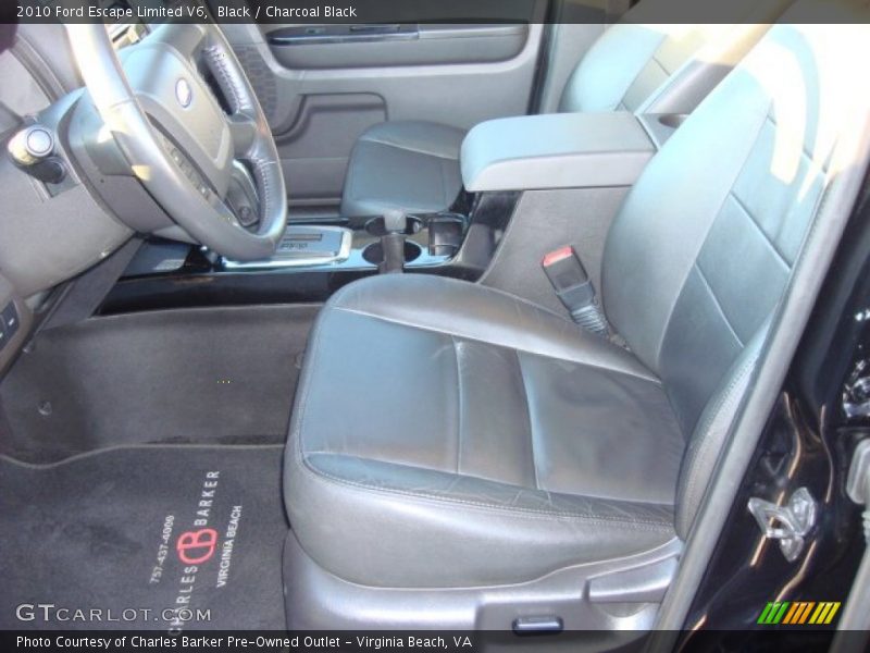 Black / Charcoal Black 2010 Ford Escape Limited V6