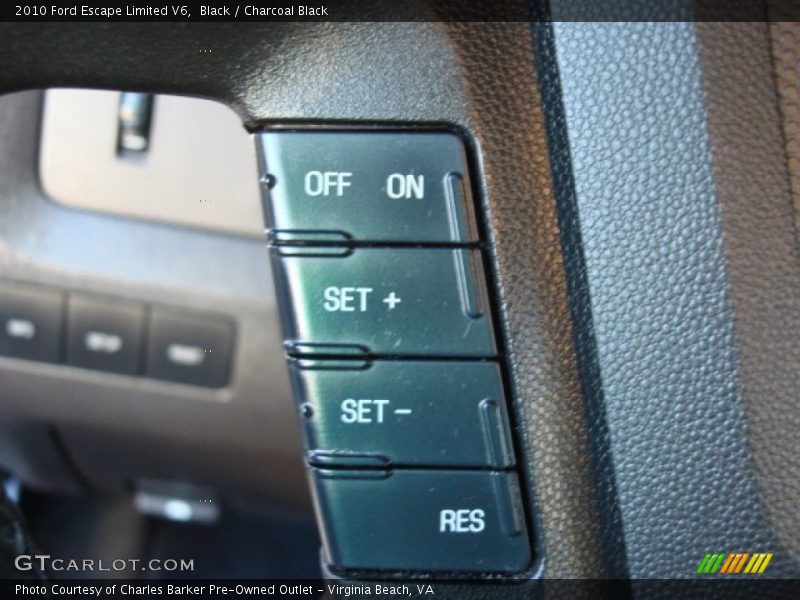 Black / Charcoal Black 2010 Ford Escape Limited V6