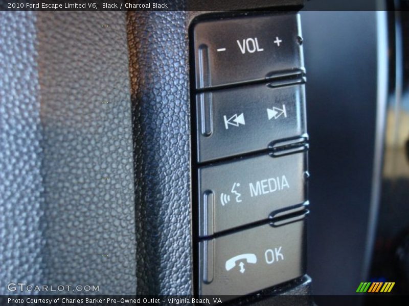Black / Charcoal Black 2010 Ford Escape Limited V6