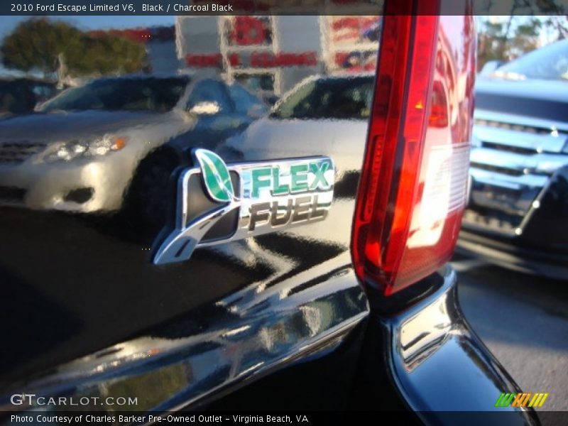 Black / Charcoal Black 2010 Ford Escape Limited V6