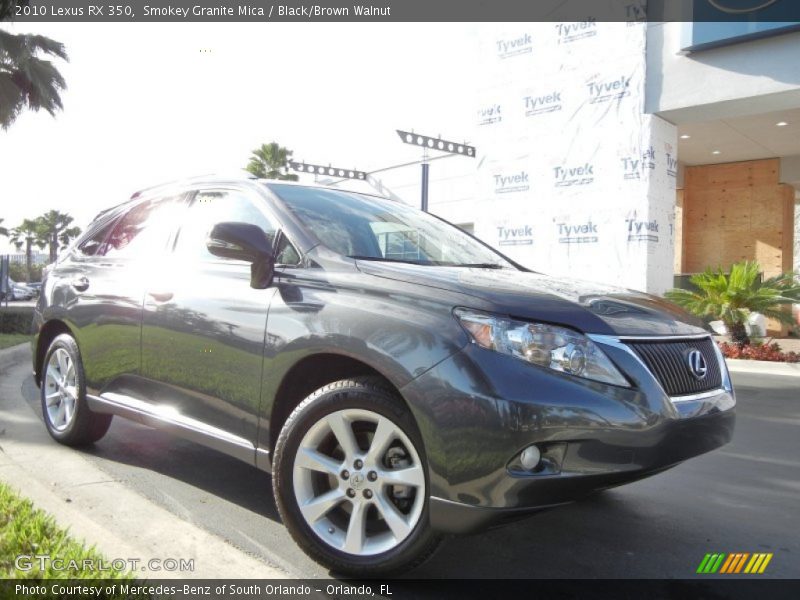 Smokey Granite Mica / Black/Brown Walnut 2010 Lexus RX 350