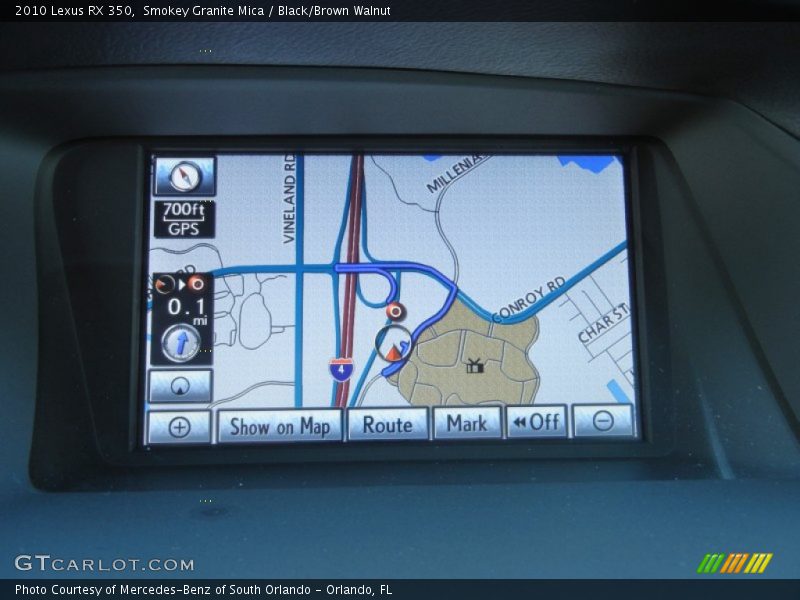 Navigation of 2010 RX 350