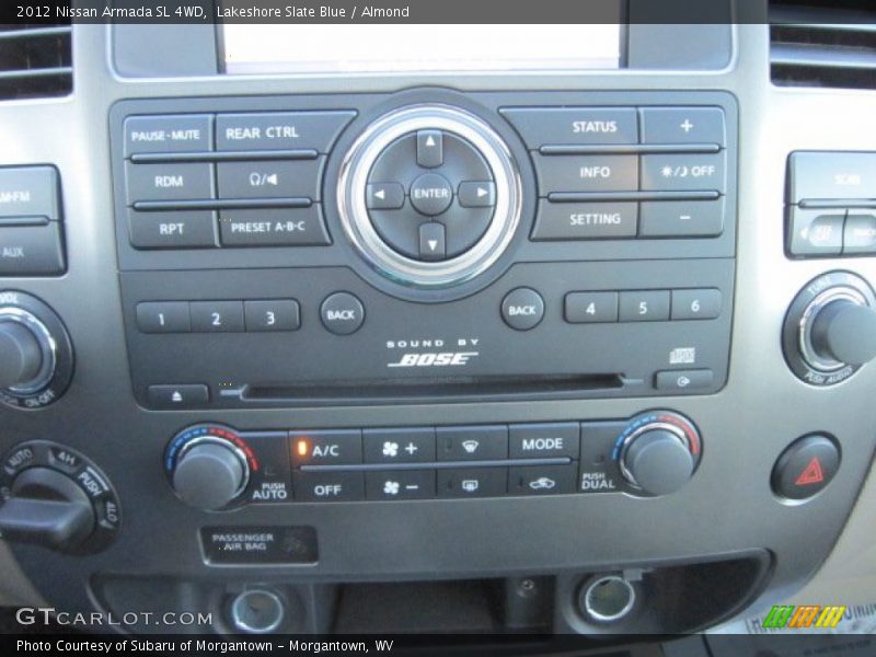 Controls of 2012 Armada SL 4WD