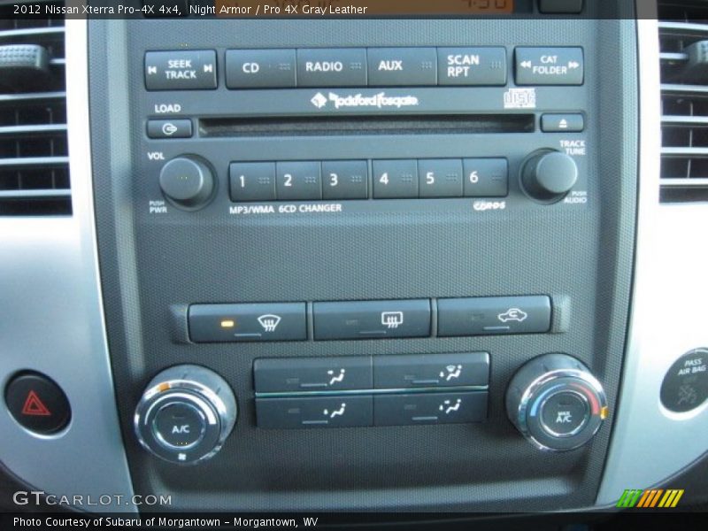 Controls of 2012 Xterra Pro-4X 4x4