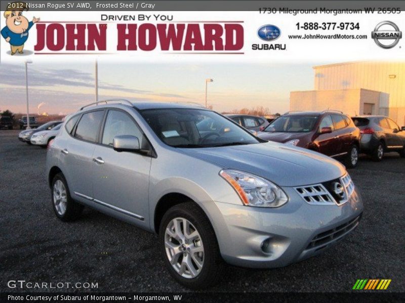 Frosted Steel / Gray 2012 Nissan Rogue SV AWD