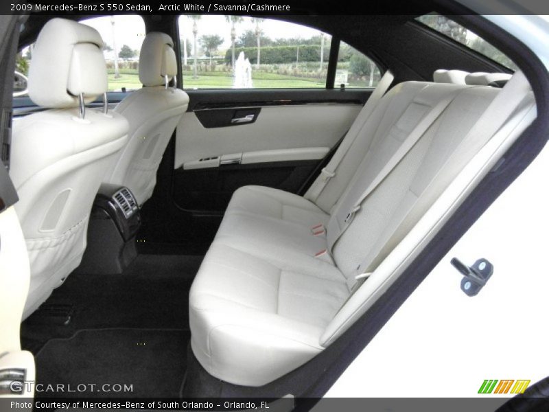 Arctic White / Savanna/Cashmere 2009 Mercedes-Benz S 550 Sedan