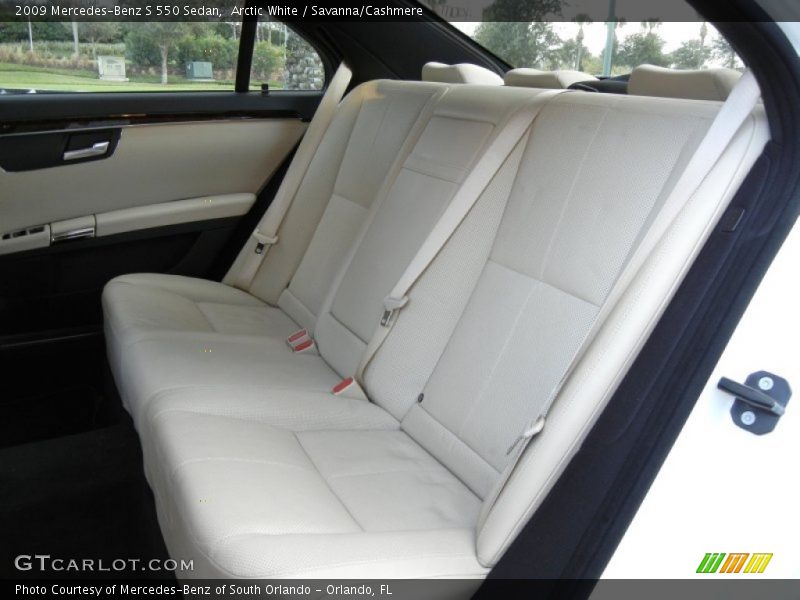 Arctic White / Savanna/Cashmere 2009 Mercedes-Benz S 550 Sedan