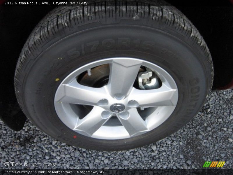 Cayenne Red / Gray 2012 Nissan Rogue S AWD