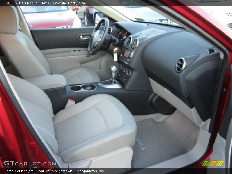  2012 Rogue S AWD Gray Interior