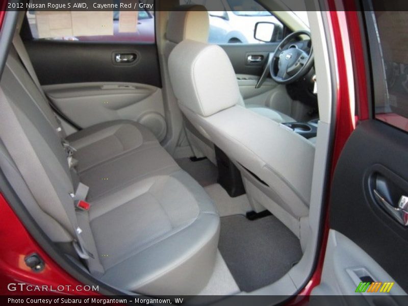Cayenne Red / Gray 2012 Nissan Rogue S AWD