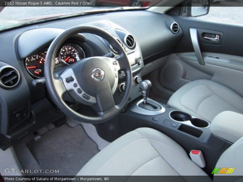 Cayenne Red / Gray 2012 Nissan Rogue S AWD