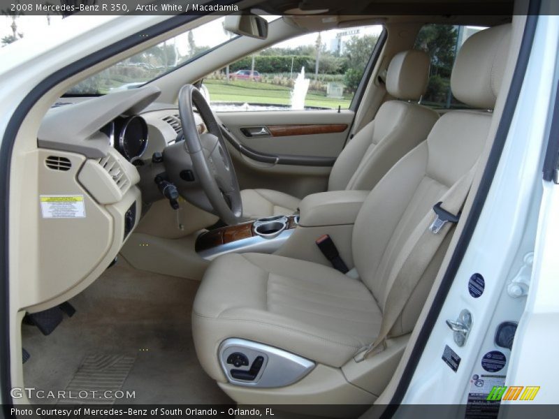 Arctic White / Macadamia 2008 Mercedes-Benz R 350