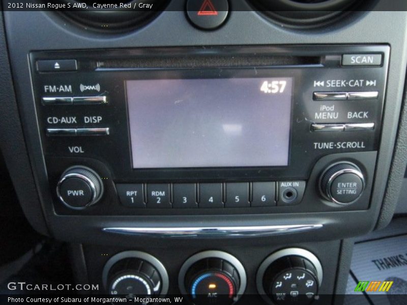 Cayenne Red / Gray 2012 Nissan Rogue S AWD