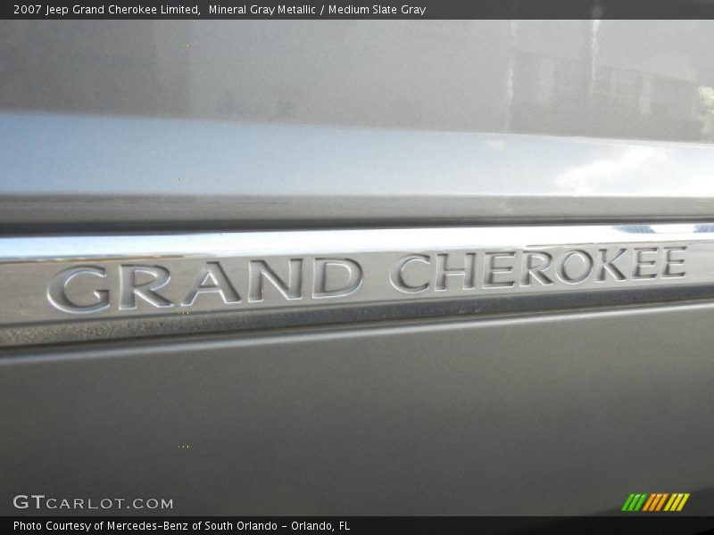Mineral Gray Metallic / Medium Slate Gray 2007 Jeep Grand Cherokee Limited