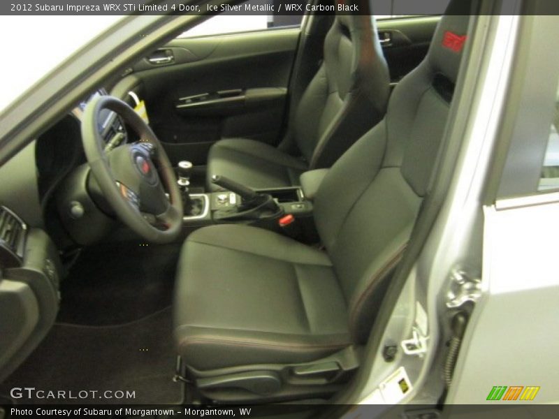 STi drivers seat in carbon black leather - 2012 Subaru Impreza WRX STi Limited 4 Door