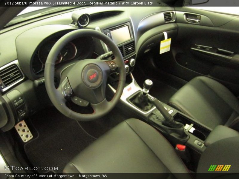 WRX Carbon Black Interior - 2012 Impreza WRX STi Limited 4 Door 