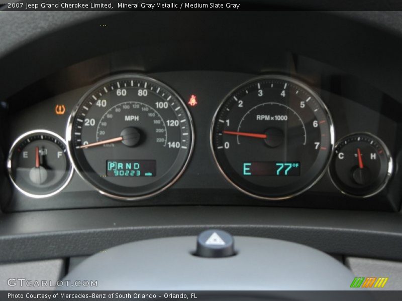  2007 Grand Cherokee Limited Limited Gauges