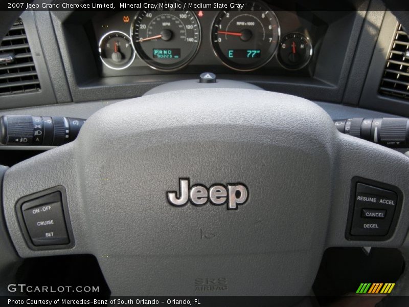 Mineral Gray Metallic / Medium Slate Gray 2007 Jeep Grand Cherokee Limited