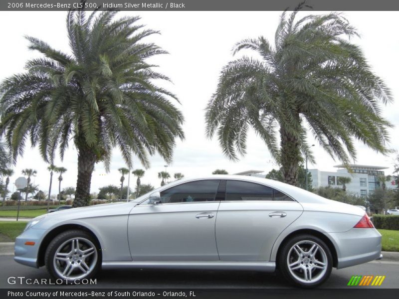 Iridium Silver Metallic / Black 2006 Mercedes-Benz CLS 500