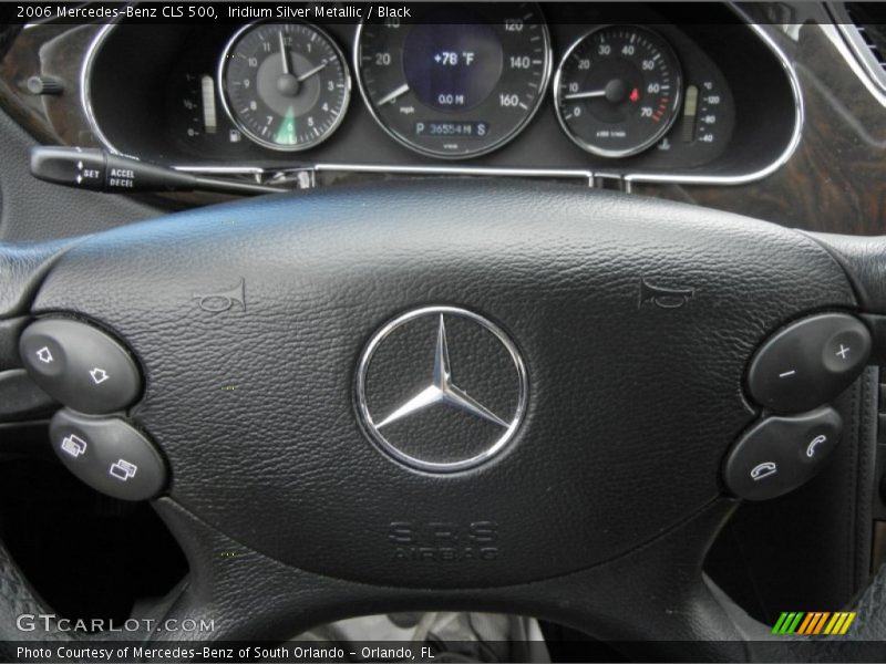 Iridium Silver Metallic / Black 2006 Mercedes-Benz CLS 500