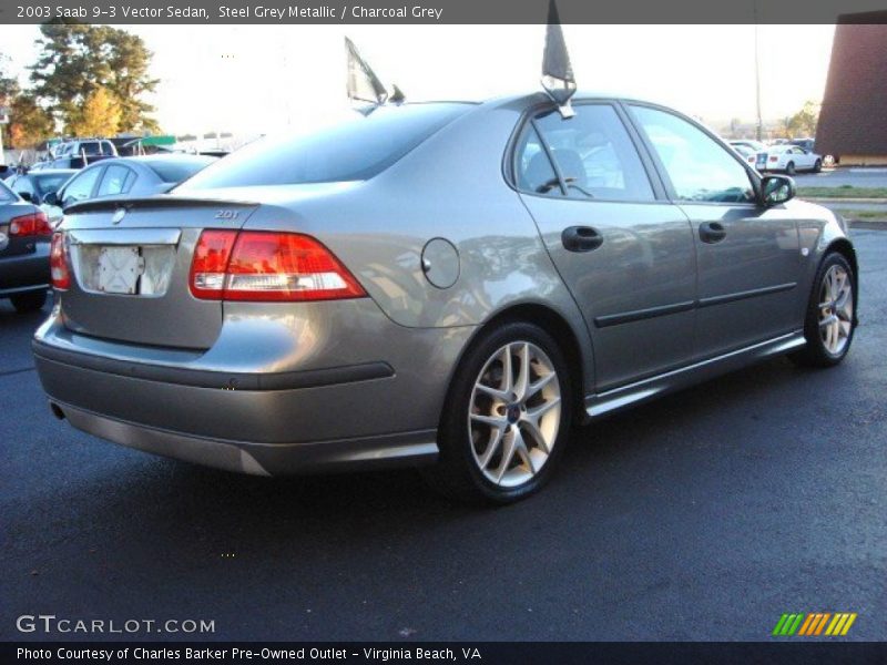 Steel Grey Metallic / Charcoal Grey 2003 Saab 9-3 Vector Sedan