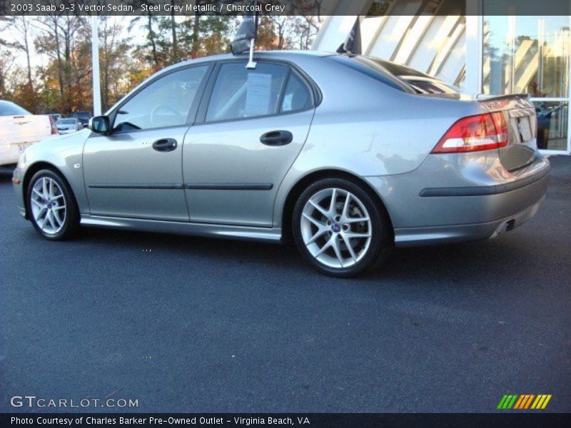 Steel Grey Metallic / Charcoal Grey 2003 Saab 9-3 Vector Sedan