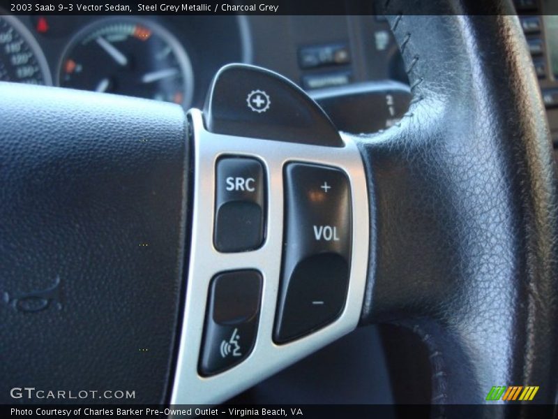Steel Grey Metallic / Charcoal Grey 2003 Saab 9-3 Vector Sedan