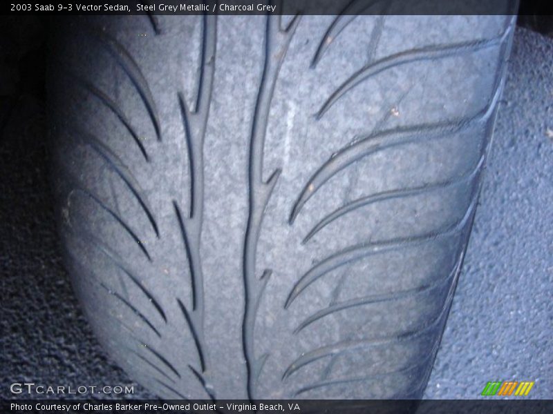 Steel Grey Metallic / Charcoal Grey 2003 Saab 9-3 Vector Sedan