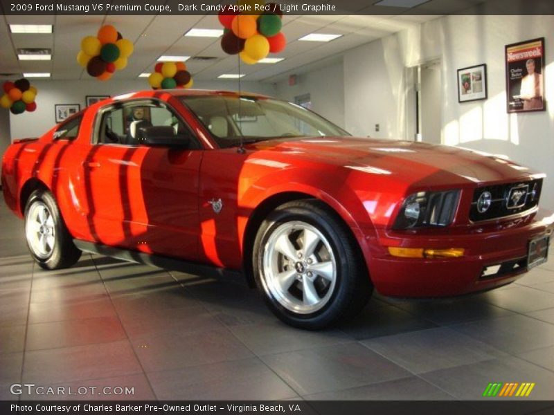 Dark Candy Apple Red / Light Graphite 2009 Ford Mustang V6 Premium Coupe