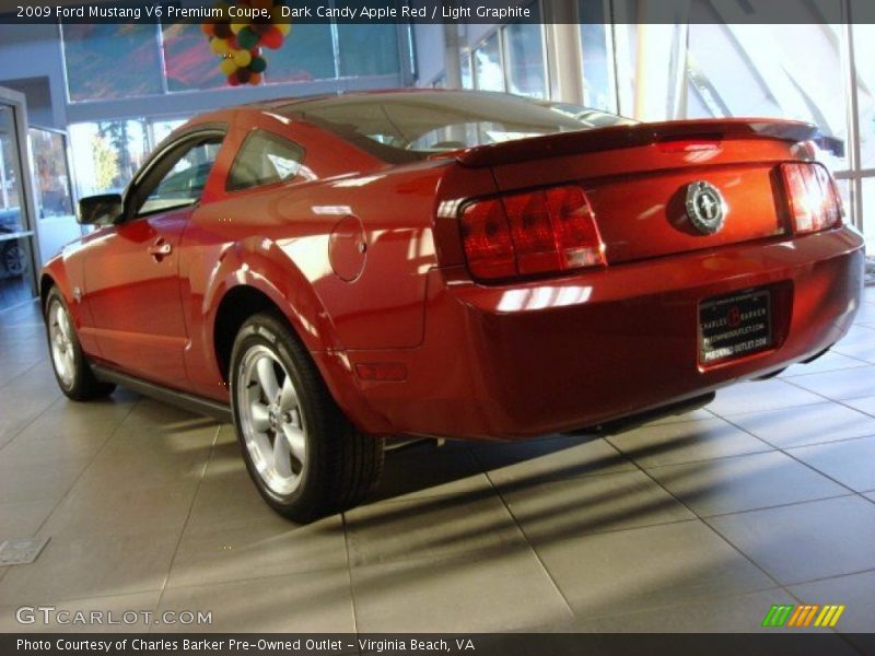 Dark Candy Apple Red / Light Graphite 2009 Ford Mustang V6 Premium Coupe