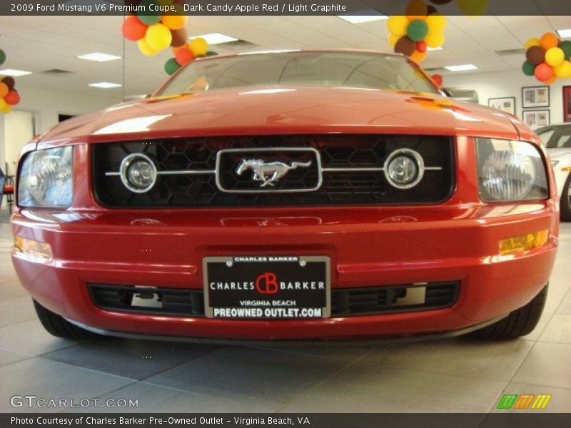 Dark Candy Apple Red / Light Graphite 2009 Ford Mustang V6 Premium Coupe