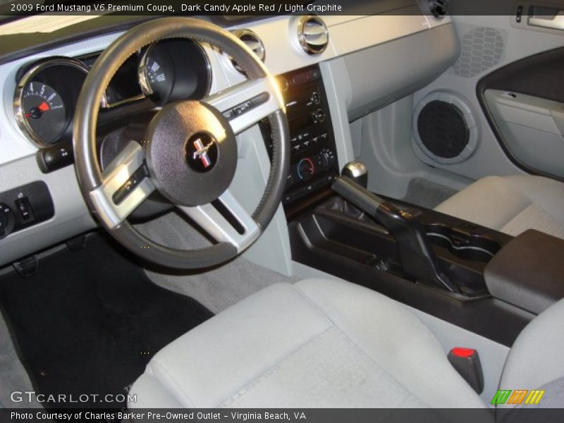 Dark Candy Apple Red / Light Graphite 2009 Ford Mustang V6 Premium Coupe