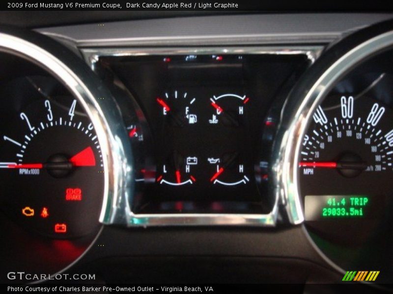 Dark Candy Apple Red / Light Graphite 2009 Ford Mustang V6 Premium Coupe