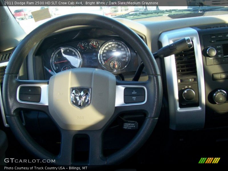 Bright White / Dark Slate/Medium Graystone 2011 Dodge Ram 2500 HD SLT Crew Cab 4x4