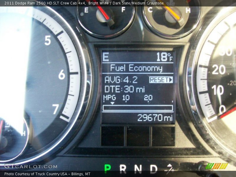 Bright White / Dark Slate/Medium Graystone 2011 Dodge Ram 2500 HD SLT Crew Cab 4x4