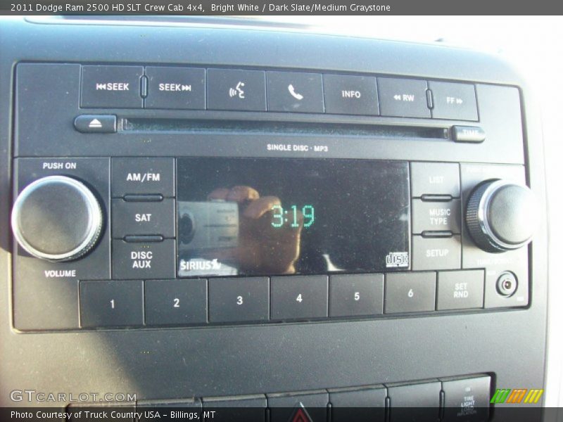 Bright White / Dark Slate/Medium Graystone 2011 Dodge Ram 2500 HD SLT Crew Cab 4x4
