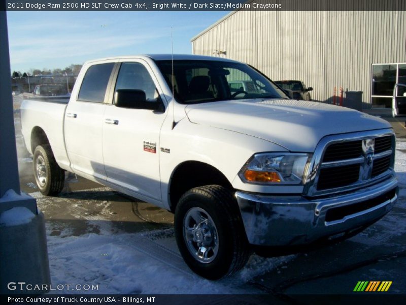 Bright White / Dark Slate/Medium Graystone 2011 Dodge Ram 2500 HD SLT Crew Cab 4x4