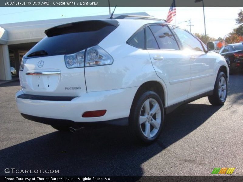 Crystal White / Light Gray 2007 Lexus RX 350 AWD