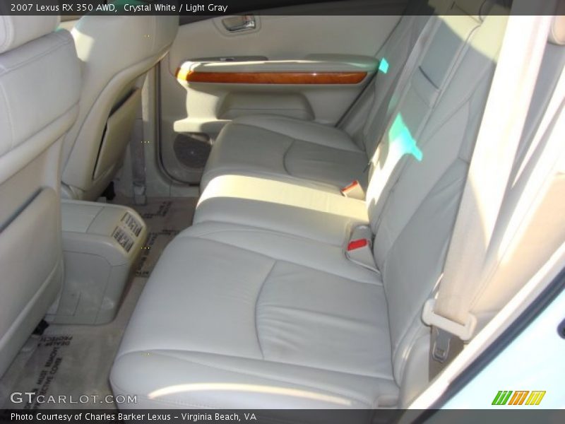 Crystal White / Light Gray 2007 Lexus RX 350 AWD