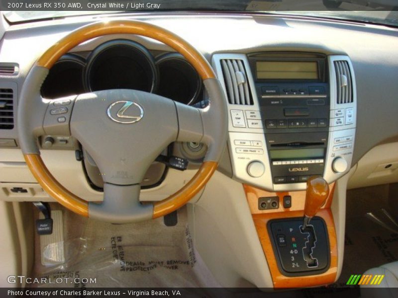Crystal White / Light Gray 2007 Lexus RX 350 AWD